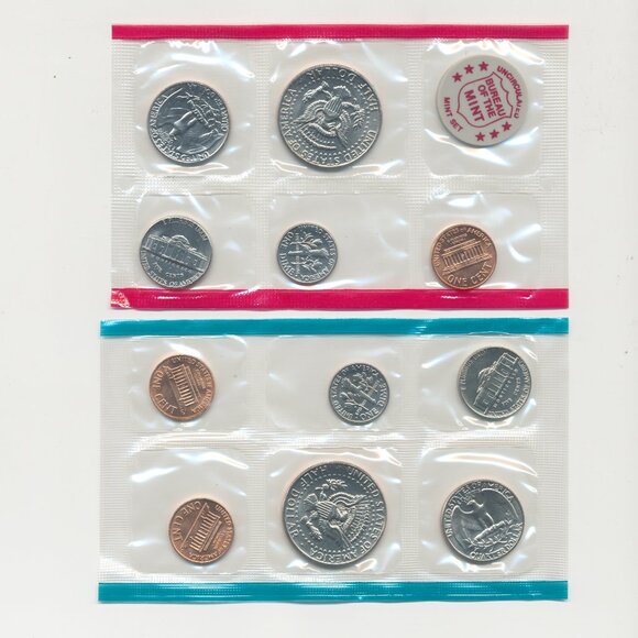 1972 U.S. MINT COIN SET (11 coins) sealed in original US Mint Packaging - Picture 2 of 2